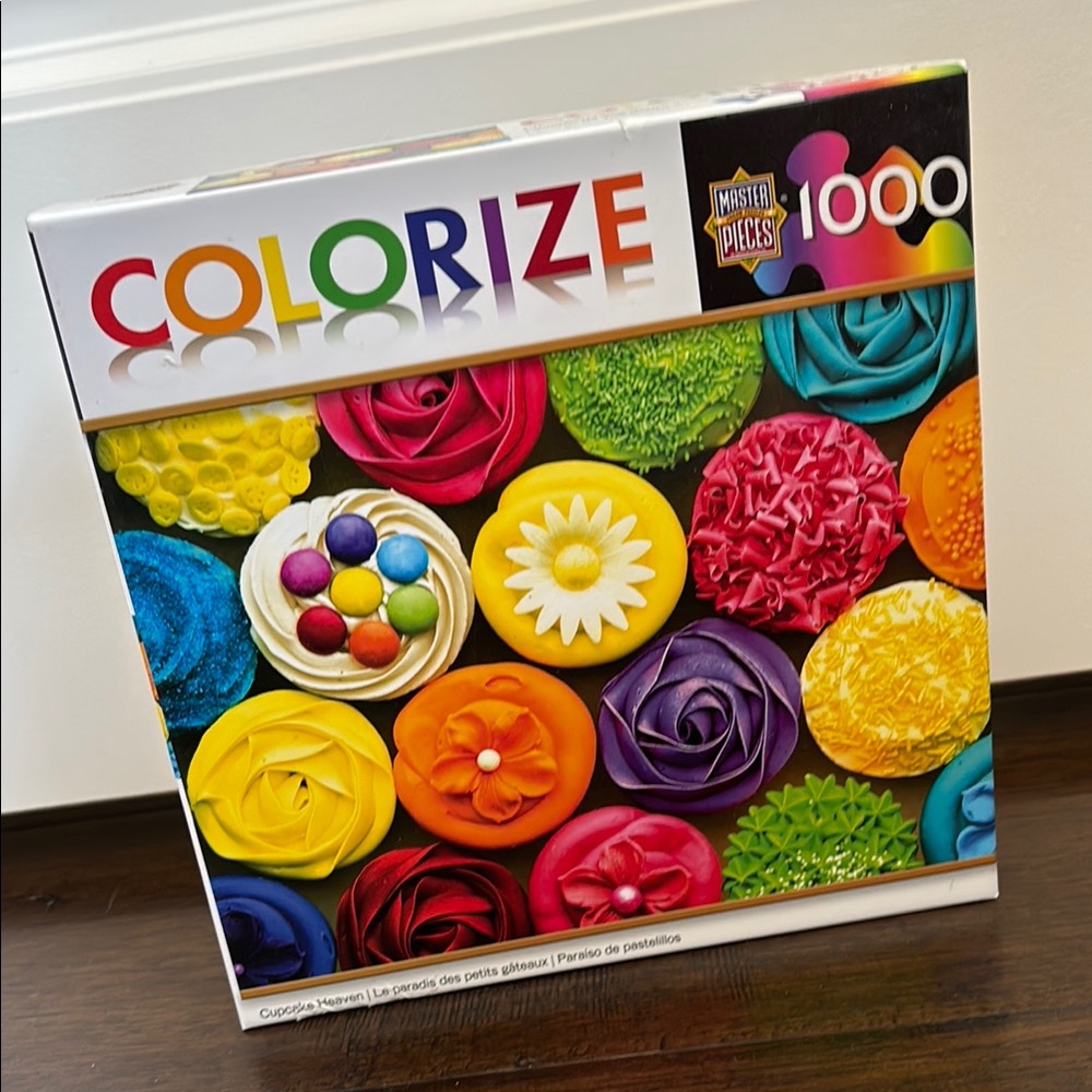 Colorize Cupcake Heaven 1000 Piece Jigsaw Puzzle Colorful‎